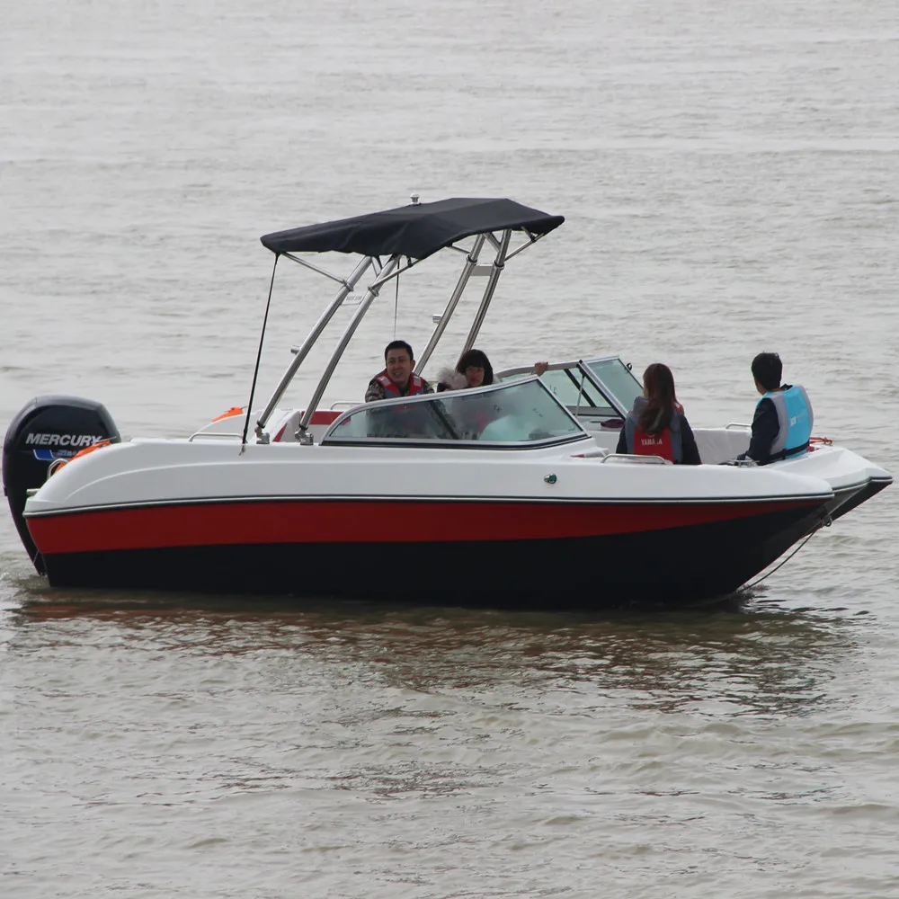 19ft 5.8m outboard engine fiberglasss sport boat 