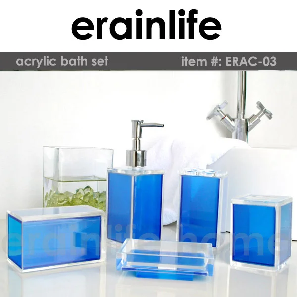 Blink Bright Orange Square Polyresin Bathroom Accessories Blink Bright Orange Square