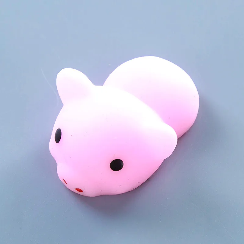 New Products Lovely Plastic Animal Soft Rubber Mochi Silicone Squeeze ...