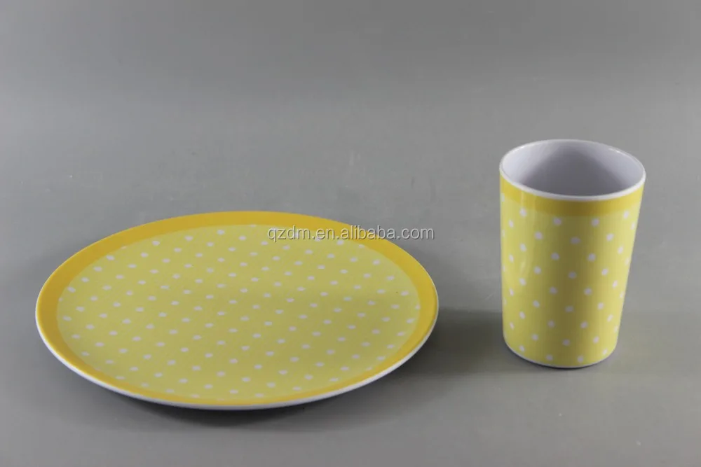Top Rated Melamine Plate And Cup Set Of 2 Piece