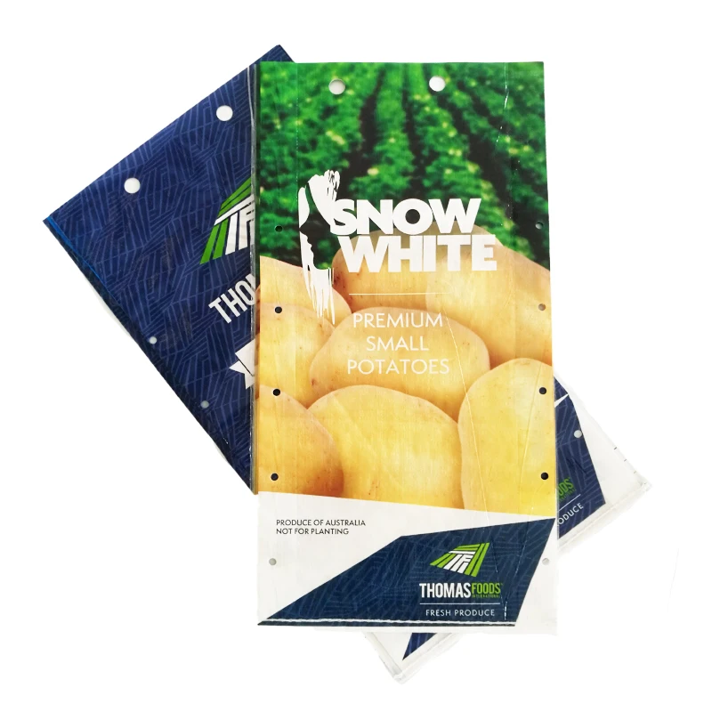 New virgin material bopp film laminated pp woven bag for potato vegetables