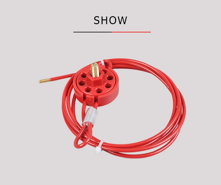 BOSHI Good Price Adjustable Wheel Type Safety Cable Lockout Devices