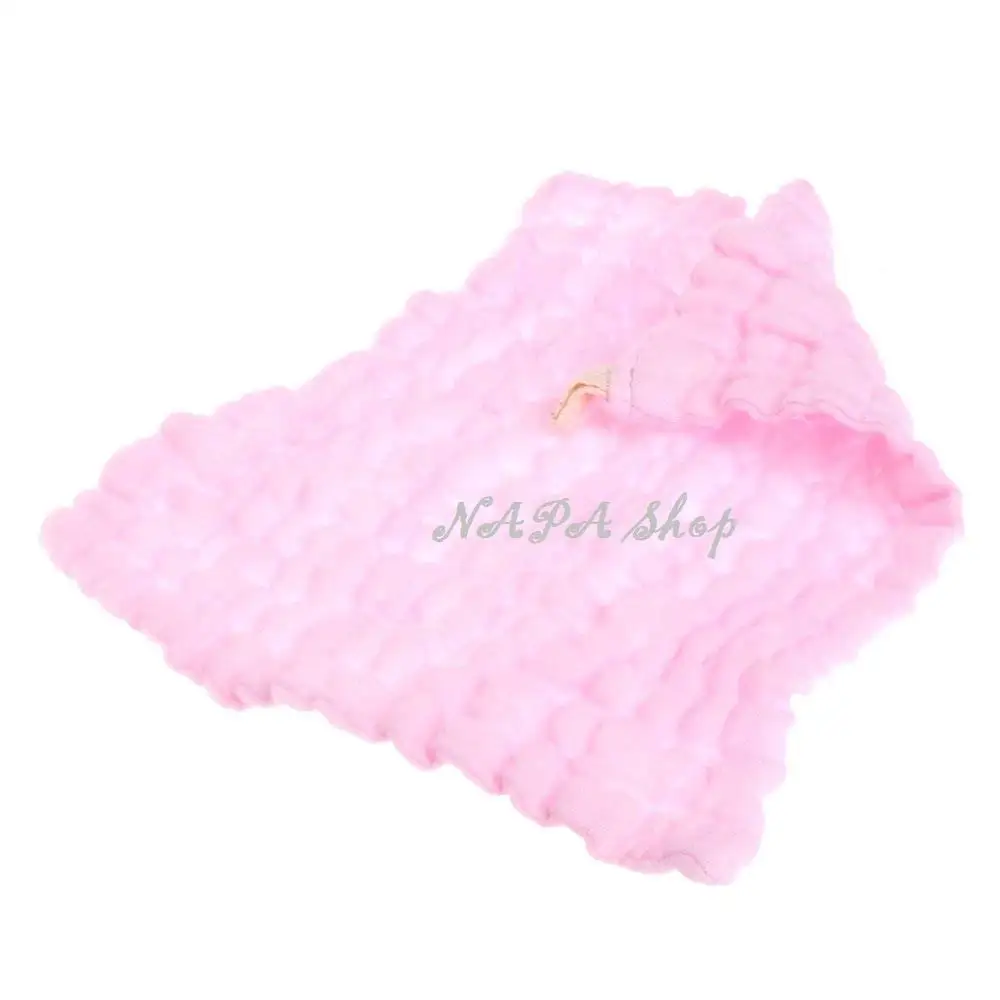 NAPA Shop Pink Soft Cotton Baby Handkerchief Infant KidsTowel Newborn Baby Washcloth Baby Child Feeding Wipe Cloth