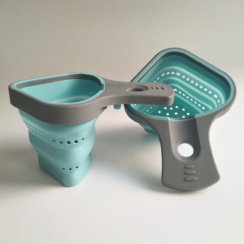 Silicone Collapsible Pasta Baskets Pasta Strainer Practical Foldable