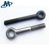 Manufacture flat anodize black grade 4.8 lifting eyelet bolts