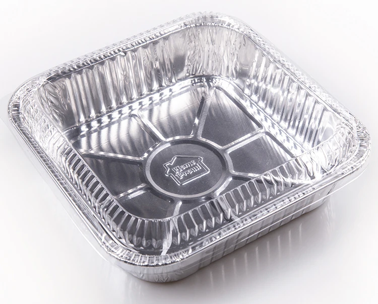 Cutlery Square Aluminum Foil Food Container Food Packing Box Disposable