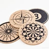Eco friendly Water pine wooden cork drink coaster table mat
