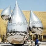 600*800mm Stainless Steel Water Drop Sculpture