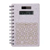 A6 Size Spiral Notebook Electronic Solar Student Calculator with Memo Pad