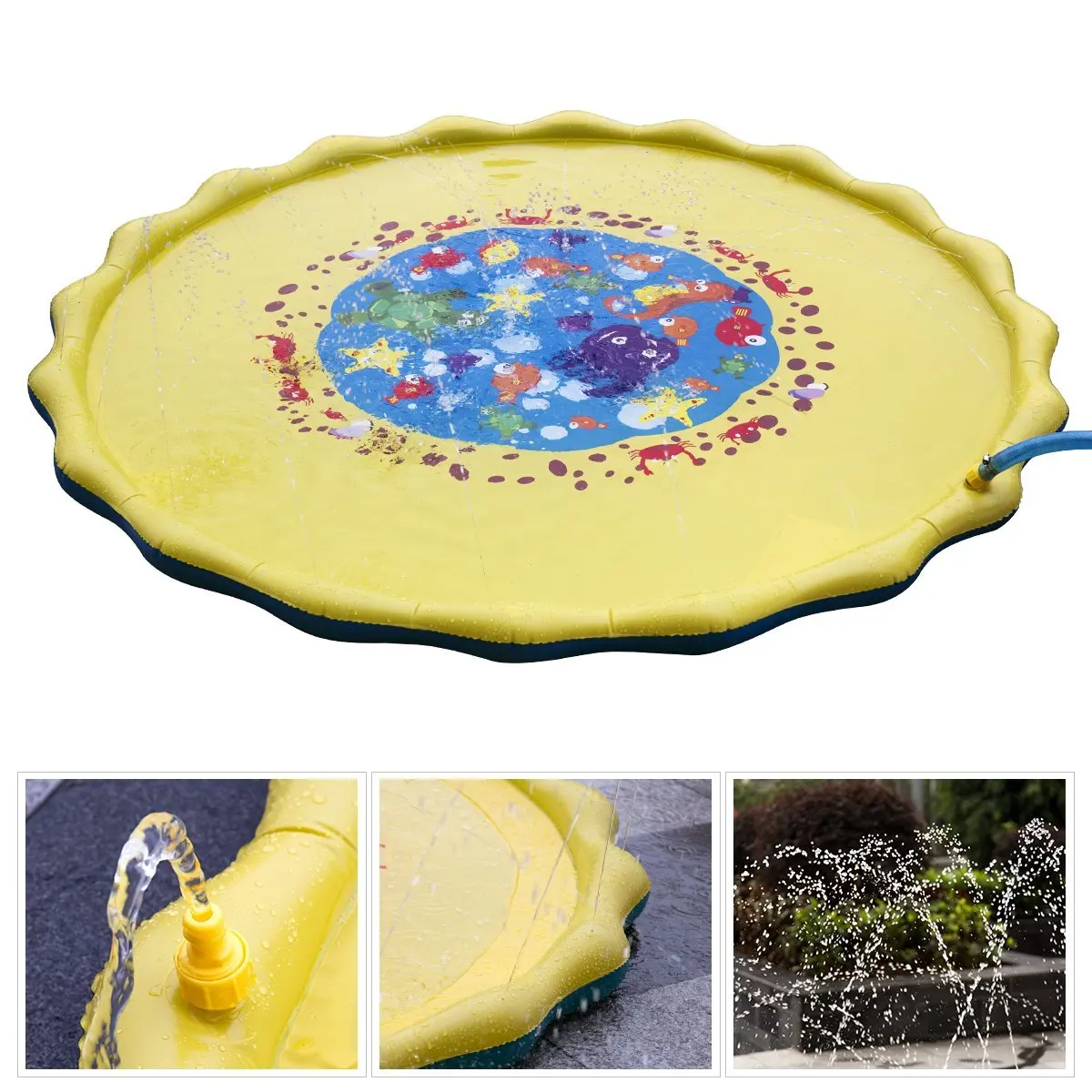 kids sprinkler mat