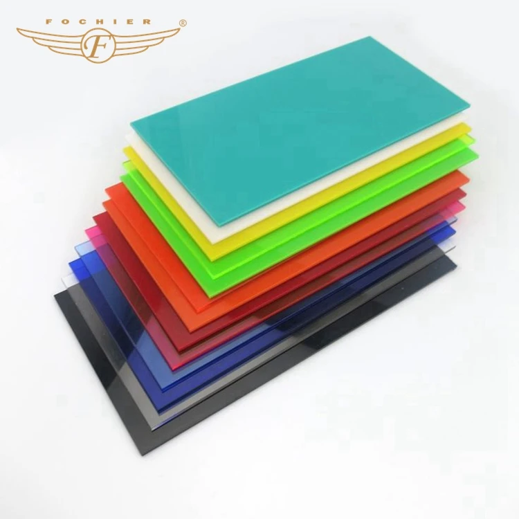 Oem Cast Color Acrylic Plastic Sheet 2mm Decorative Silk Printing