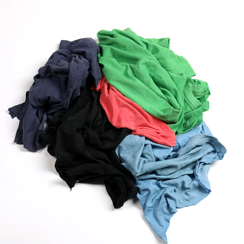 Mixed Color T-shirt Recycled Cotton Rags 10kg Bale - Buy Bale Of Rags 