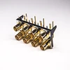 Right Angle Gold Female CCTV 2*4 RF BNC Connector Box