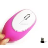 Novelty design promotional anti stress silicone wireless mouse covered with soft gel