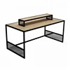 Boutique Promotion Table Steel And Wood Display Stand Clothing Promotion High And Low Table