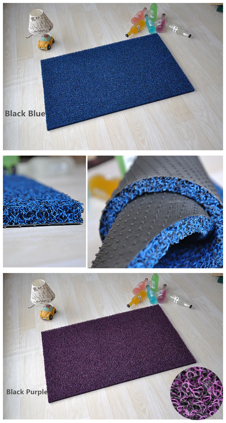 Customed Colorful Decorative PVC Door Entrance Floor Mat Carpet Roll