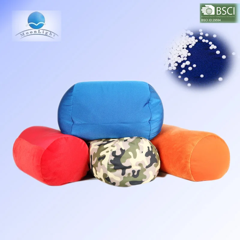 Colorful Cylinder Pillow Pp Cotton Or Microbeads Filling Pillow Throw