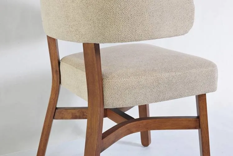 Dining Room Curved Back Fabric Upholstered Dining Chair Buy Curved