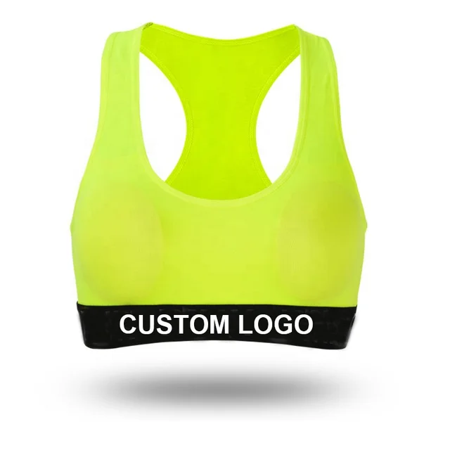 custom logo sports bra