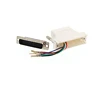 Serial DB25 Male to 8P8C RJ45 Female Cat5 6 Lan Ethernet Adapter
