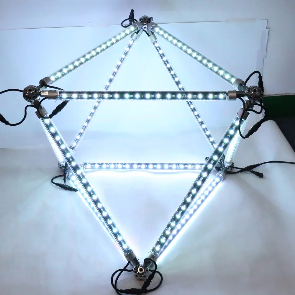Waterproof Triangle DMX RGB LED 3D Cube Tube for Stage