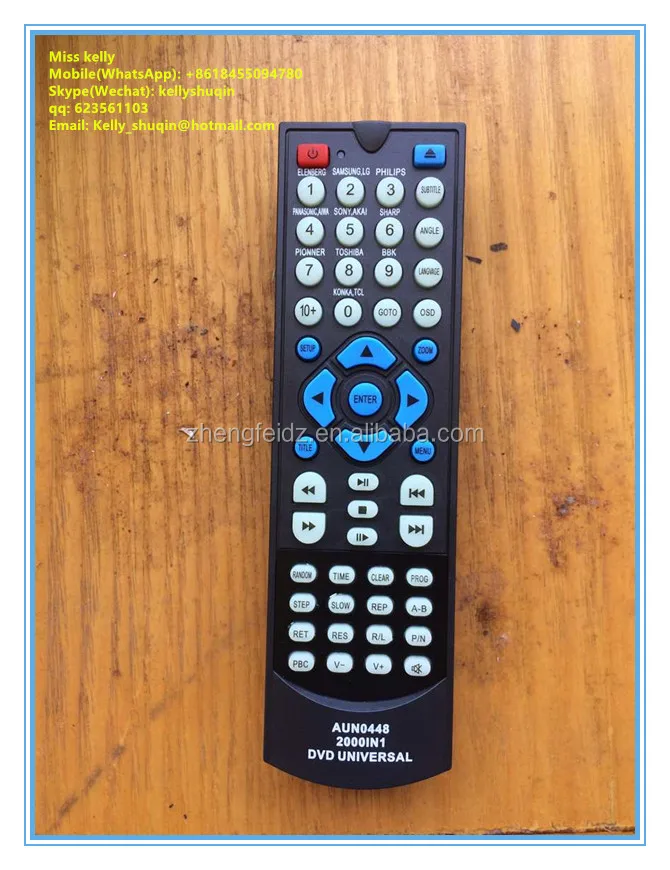 Side-by-side comparison of Crown OEM remote and generic universal remote showing size, button density, and key profile differences