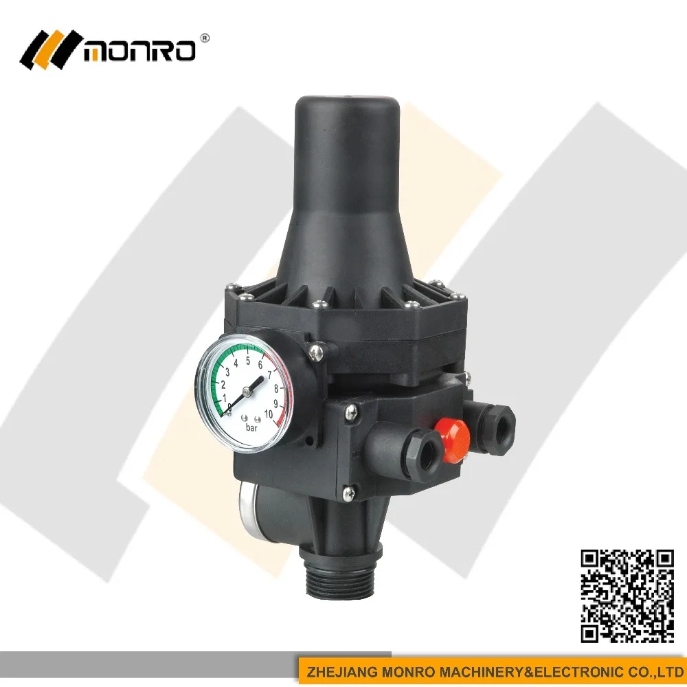 0056 Epc3 Zhejiang Monro Brand Black/yellow/blue Color Booster Pump With Pressure Switch 10bar