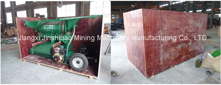 High Production Mobile Gold Recovery Drum Trommel