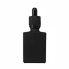 glass e liquid essential oil ecig vapour Black 30 ml rectangle dropper bottle with child resistant and tamper security cap