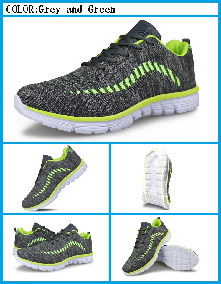 Sport Shoes Men Running Shoes Breathable Lightweight Athletic Shoes ...