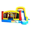 Manufacturer Hot selling kids indoor or outdoor 0.55mm PVC tarpaulin bounce house combo inflatable bouncy castle with slide