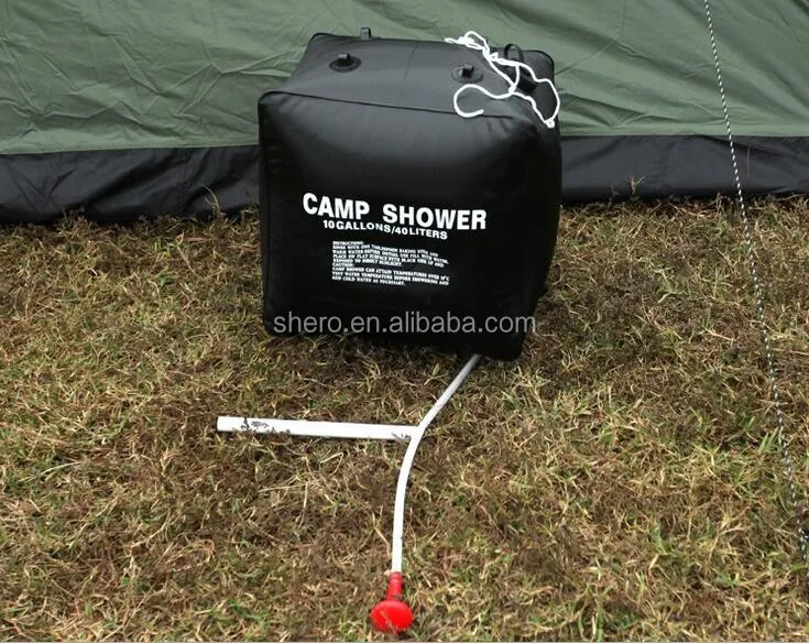 Portable Solar Heated 40l Camping Shower Made By Pvc Buy 40l Camping