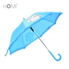 Cute Children Kids Umbrella Blue Cartoon Character Design Straight Auto Open Umbrella