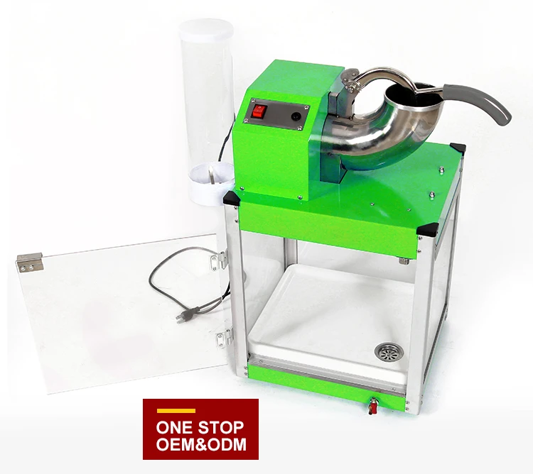 Commercial Ice Block Crusher Machines Stainless Steel Small Portable Shaved Crushed Ice Maker