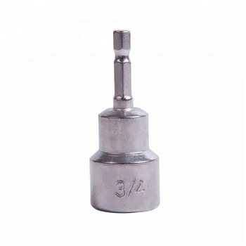 RV Scissor Jack Socket Drill Adapter - 2 Pack, 3/4 Inch Hex, 1/4 Inch Shank For Power Drills
