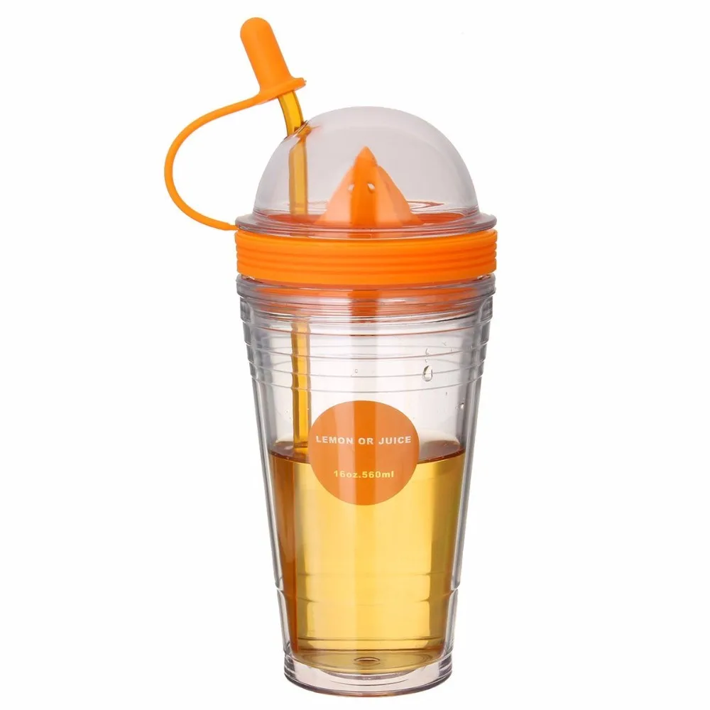 18oz Plastic Fruit Infuser Juice Cup With Straw Buy Fruit Juice Cup