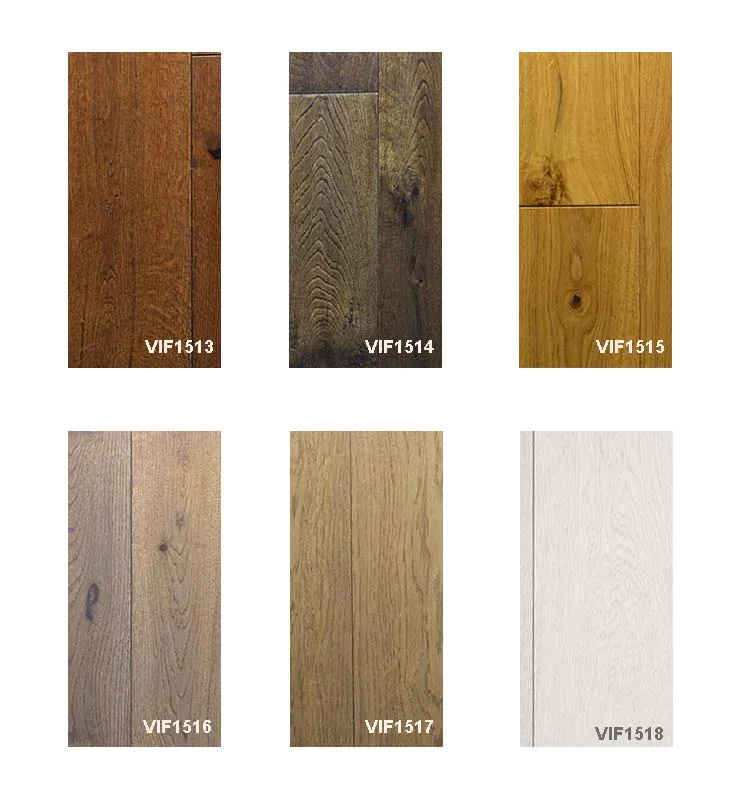 UV Oiled Handscraped Dark Oak Hardwood Floors