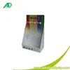 Custom printed counter hanging paper display box with hook