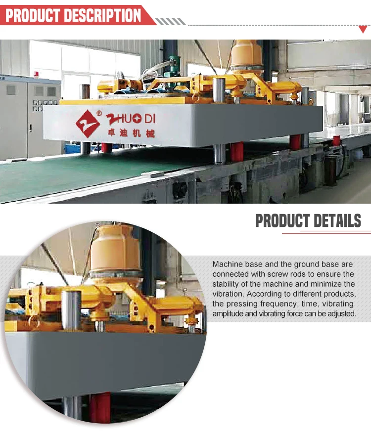 Quartz stone slab  making pressing production slabs machine
