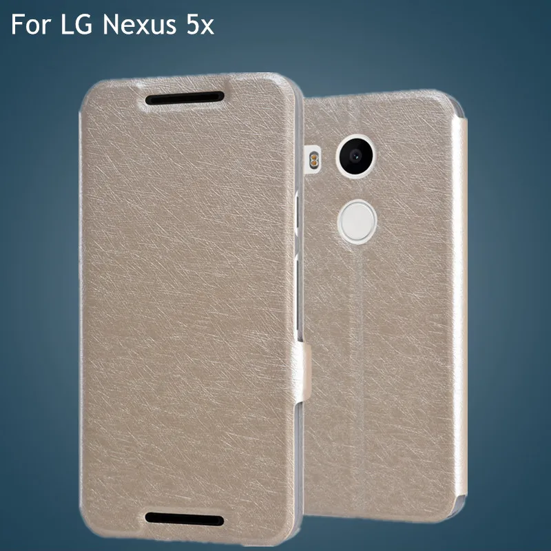 Silk series Flip Leather Case for google LG Nexus 5X case Flip Leather Case for google LG Nexus 5X case with free shipping