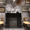 Brick Stone Effect Wallpaper Decor 3D Club Wall Paper Wallcoverings Useful