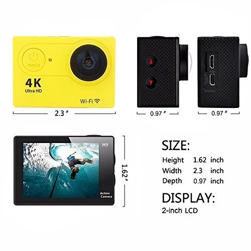 Xdv 4k Ultra Hd Sports Action Camera H9 H9t H9r Wifi Waterproof Digital