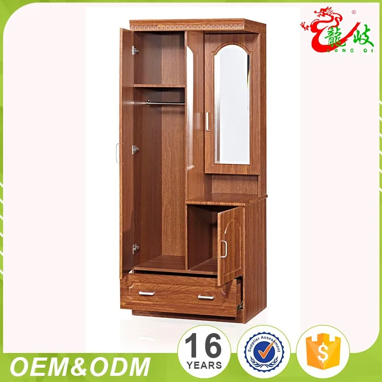 Fashionable Fair Price Big Furniture 2 Door Portable Closet Wardrobe