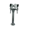 Cobra design chrome 2 way beer tower, Double Faucet Snake Font adjustable+taps