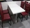 Chinese Fast Food Chair Set Solid Surface Corians Round Stone Marble Top Restaurant Table,restaurant dining tables and chairs