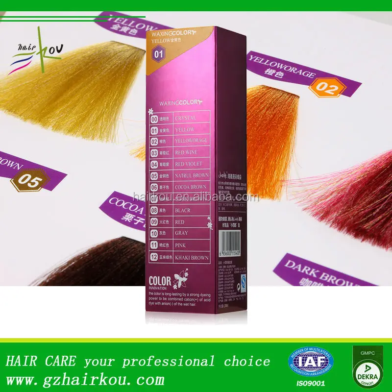 Khaki Brown Semi Hair Dye For Man Organic Non Permanent Hair Dye