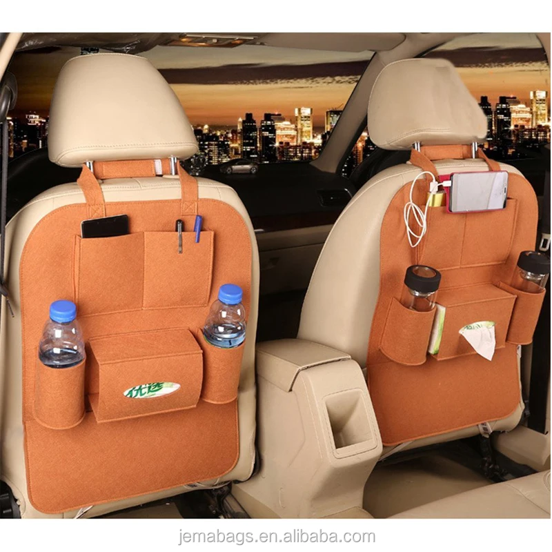 Автомобильный органайзер car backseat Organizer коричневый