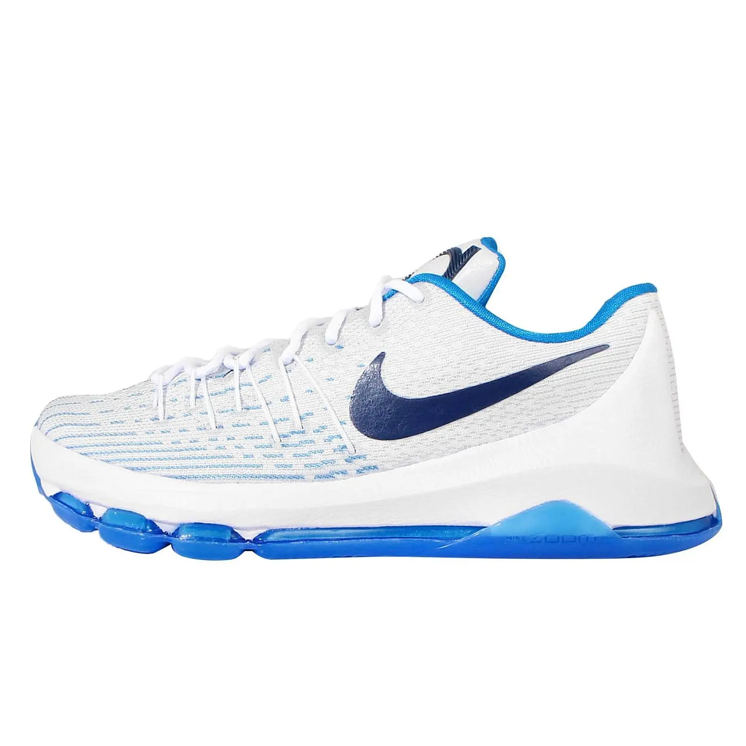 kd shoes white and blue