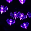 Solar Panel Halloween LED Bat String Fairy Lights