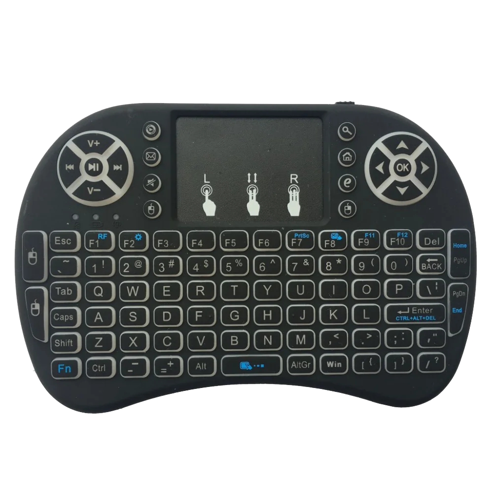 Excel Digital Touchpad 7 Colors Backlit 2.4g Air Mouse Keyboard Mini